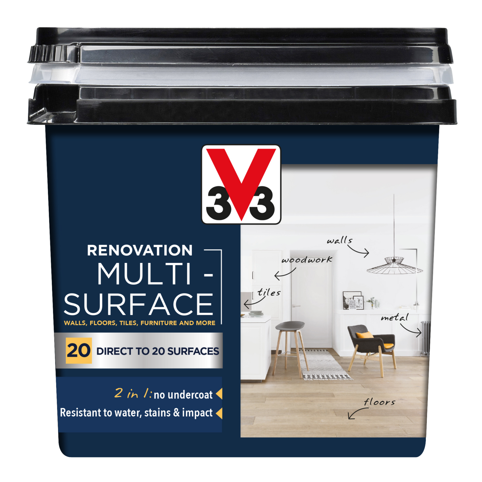 Renovation Multi Surface V33 paint and renovation wood products