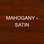 Mahogany satin colour sample of V33 High Protection Woodstain, a durable finish for vertical exterior wood with up to 8 years of weather protection.