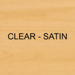 Clear satin colour sample of V33 High Protection Woodstain, a durable finish for vertical exterior wood with up to 8 years of weather protection.